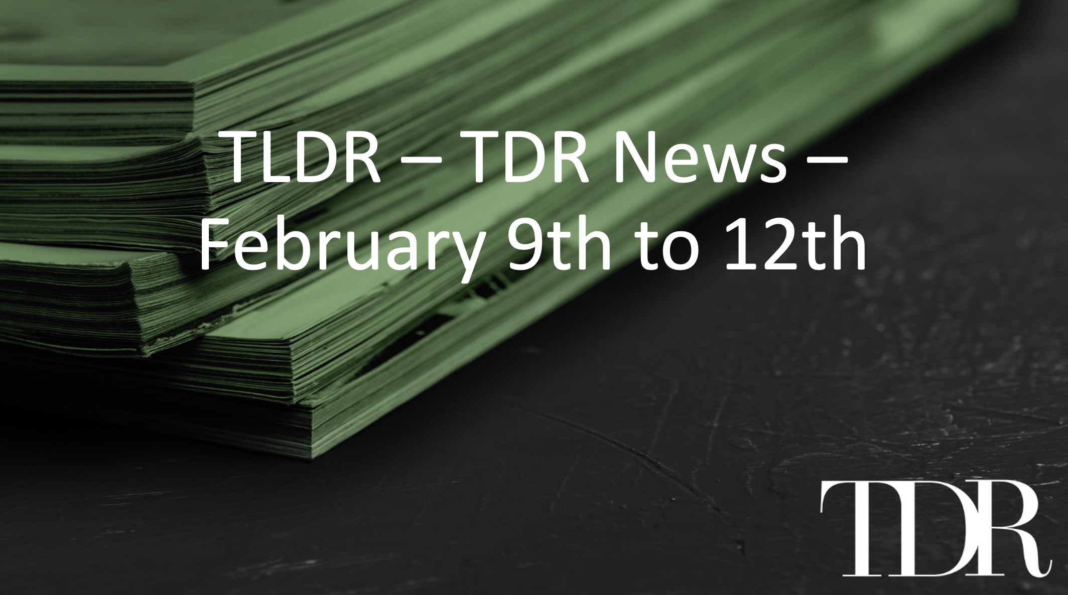 TLDR – TDR News highlights – February 9th to 12th - The Dales Report